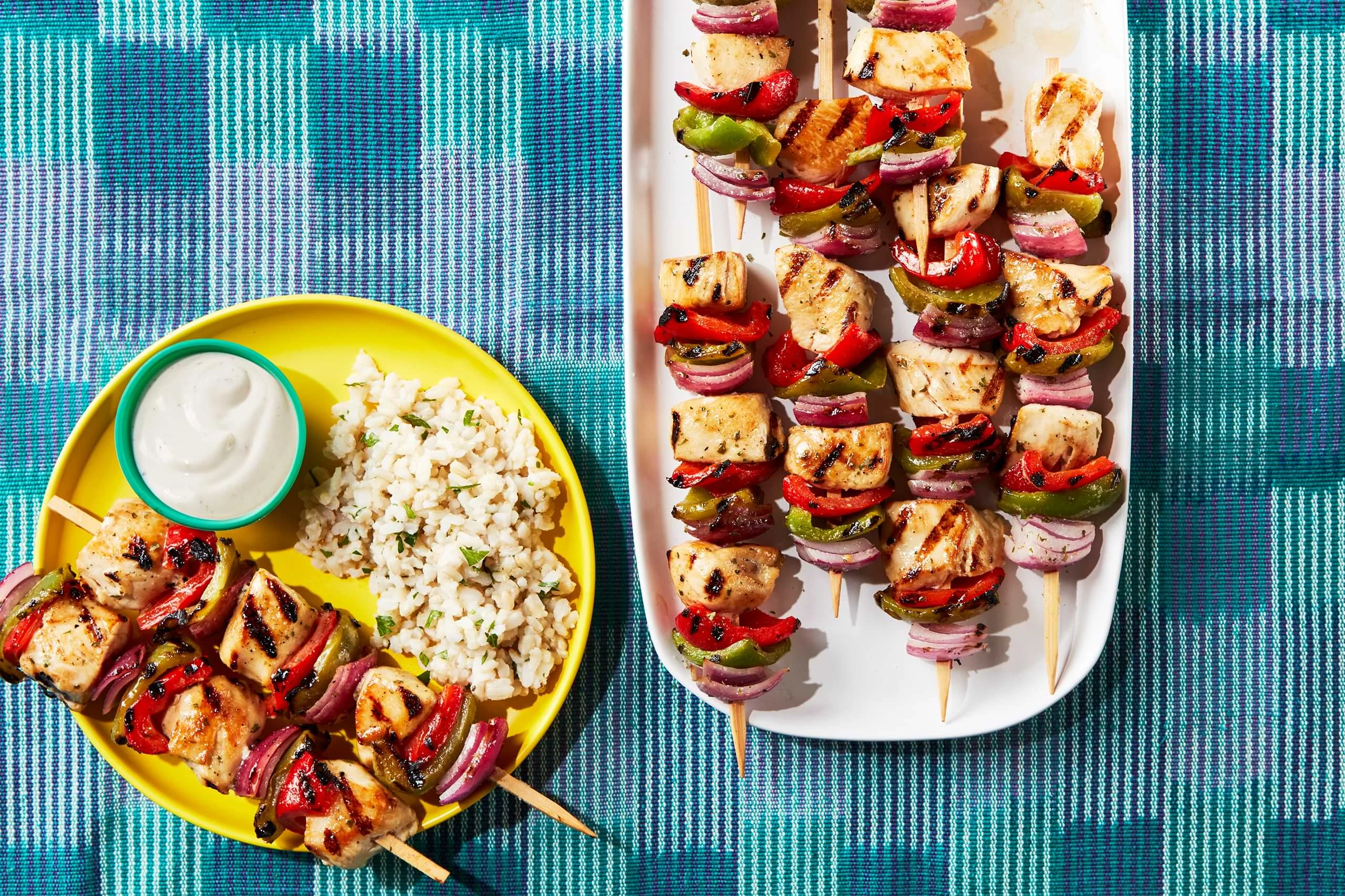 Grilled Ranch Chicken Skewers