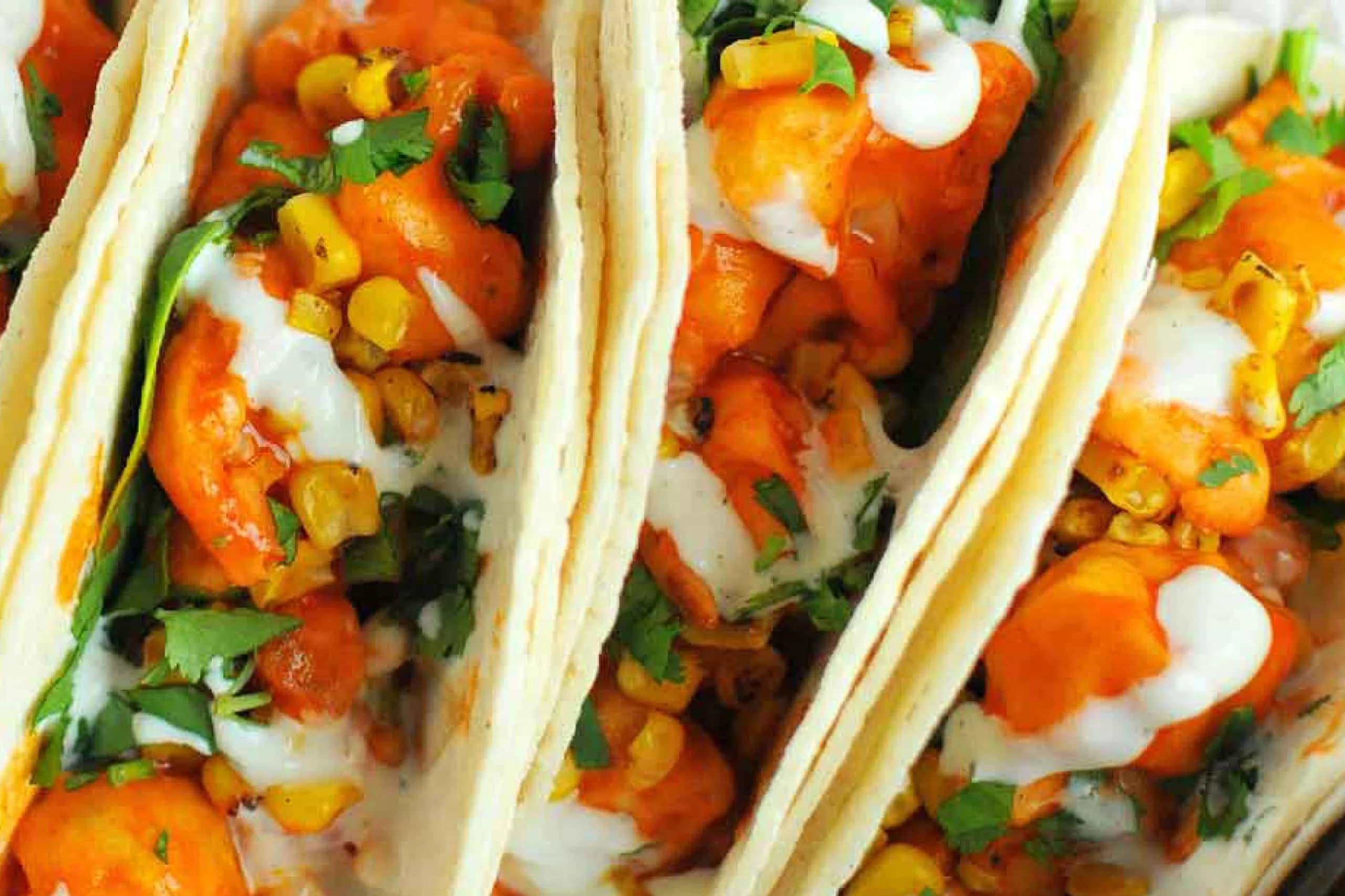 Buffalo Ranch Spicy Cauliflower Tacos