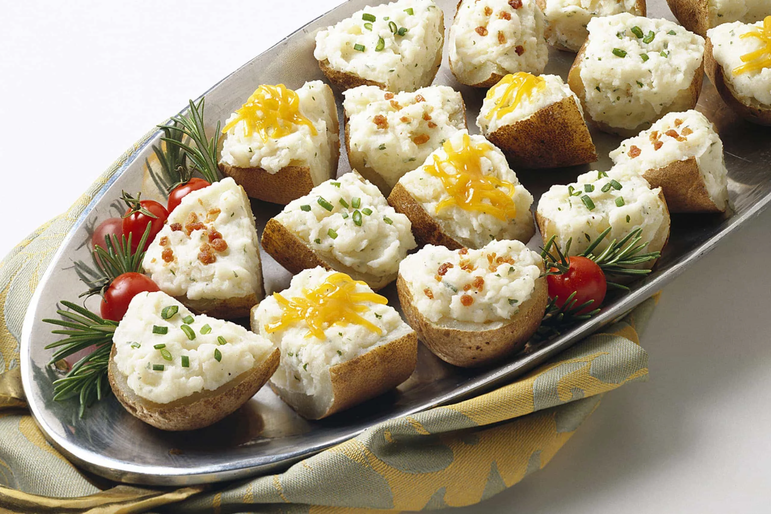 Cheesy Cheddar Potato Boats
