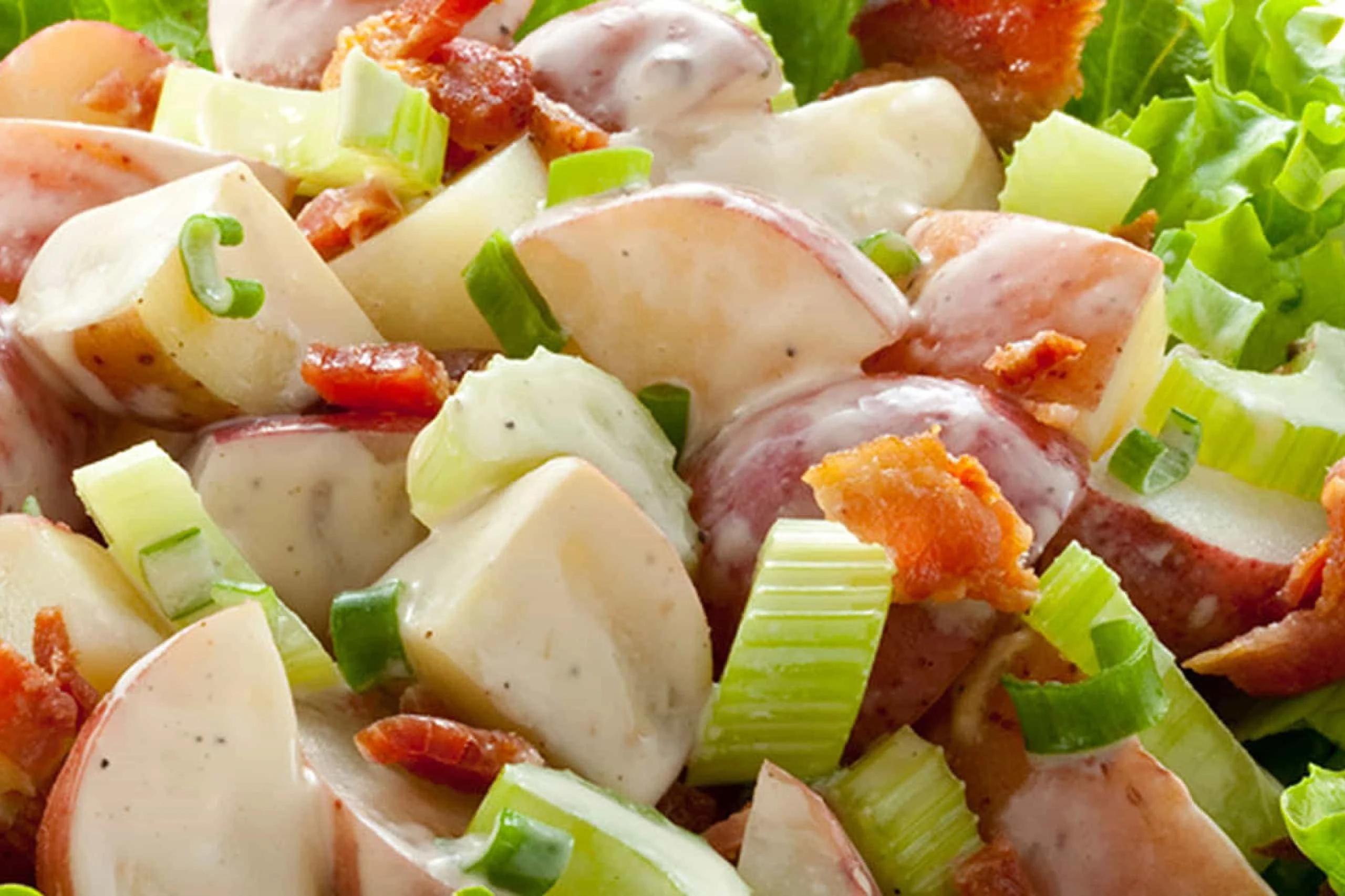 Classic Cheese and Bacon Potato Salad