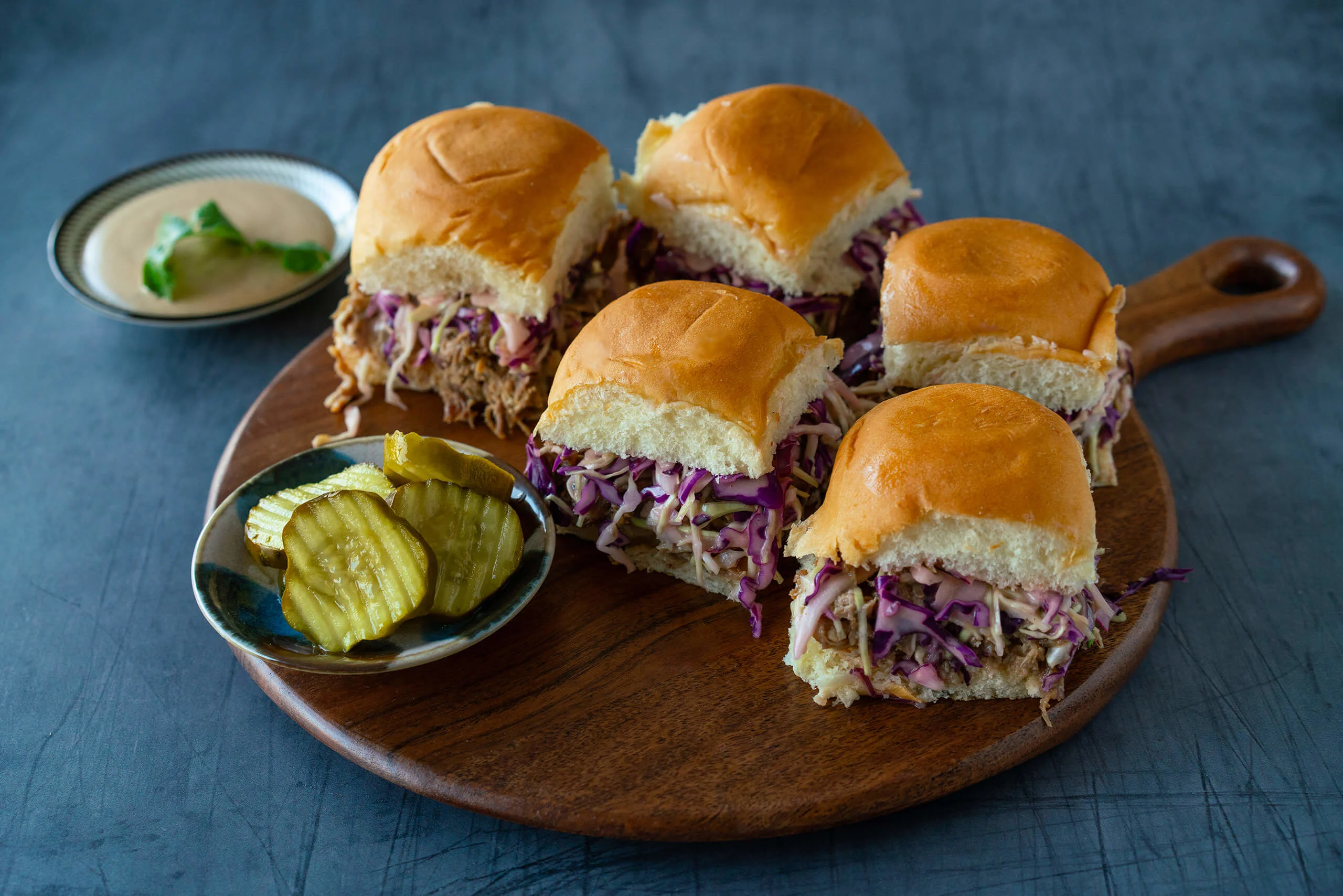 BBQ Ranch Pulled Pork Sandwiches