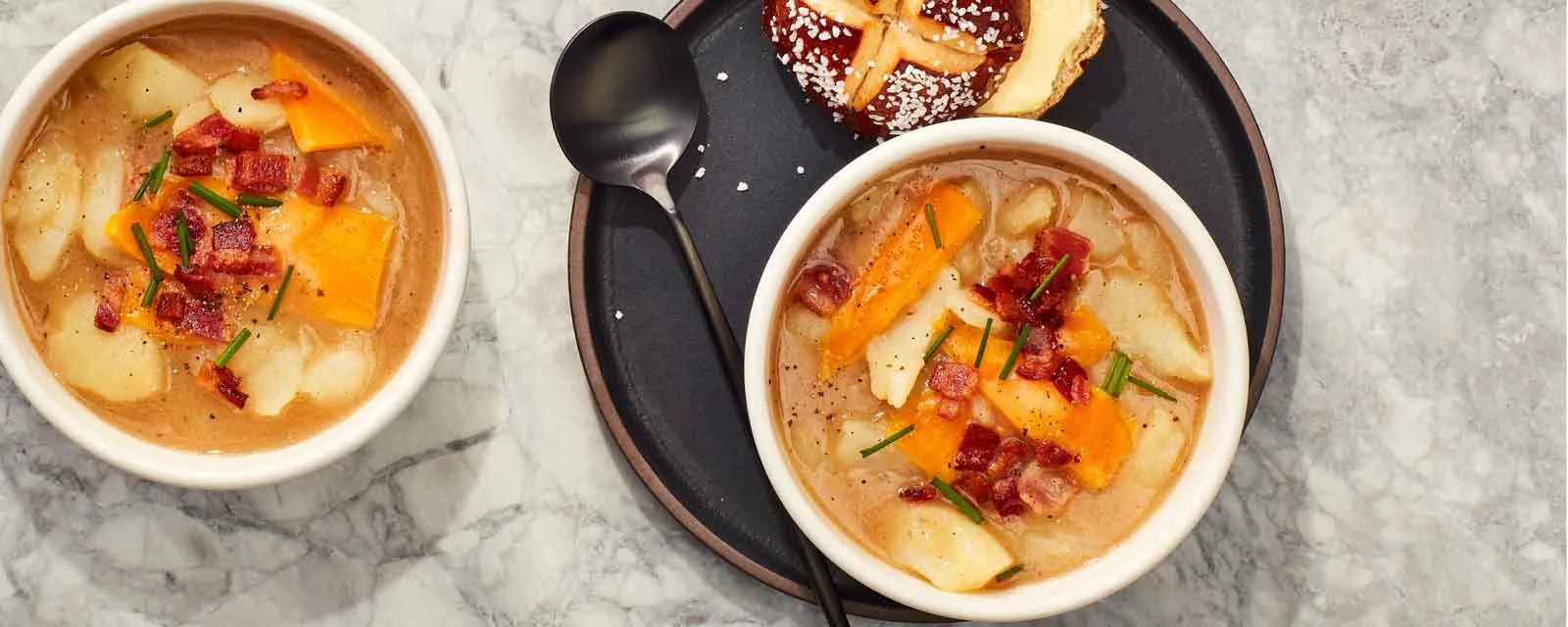 Loaded Baked Potato Chicken Soup with Ranch
