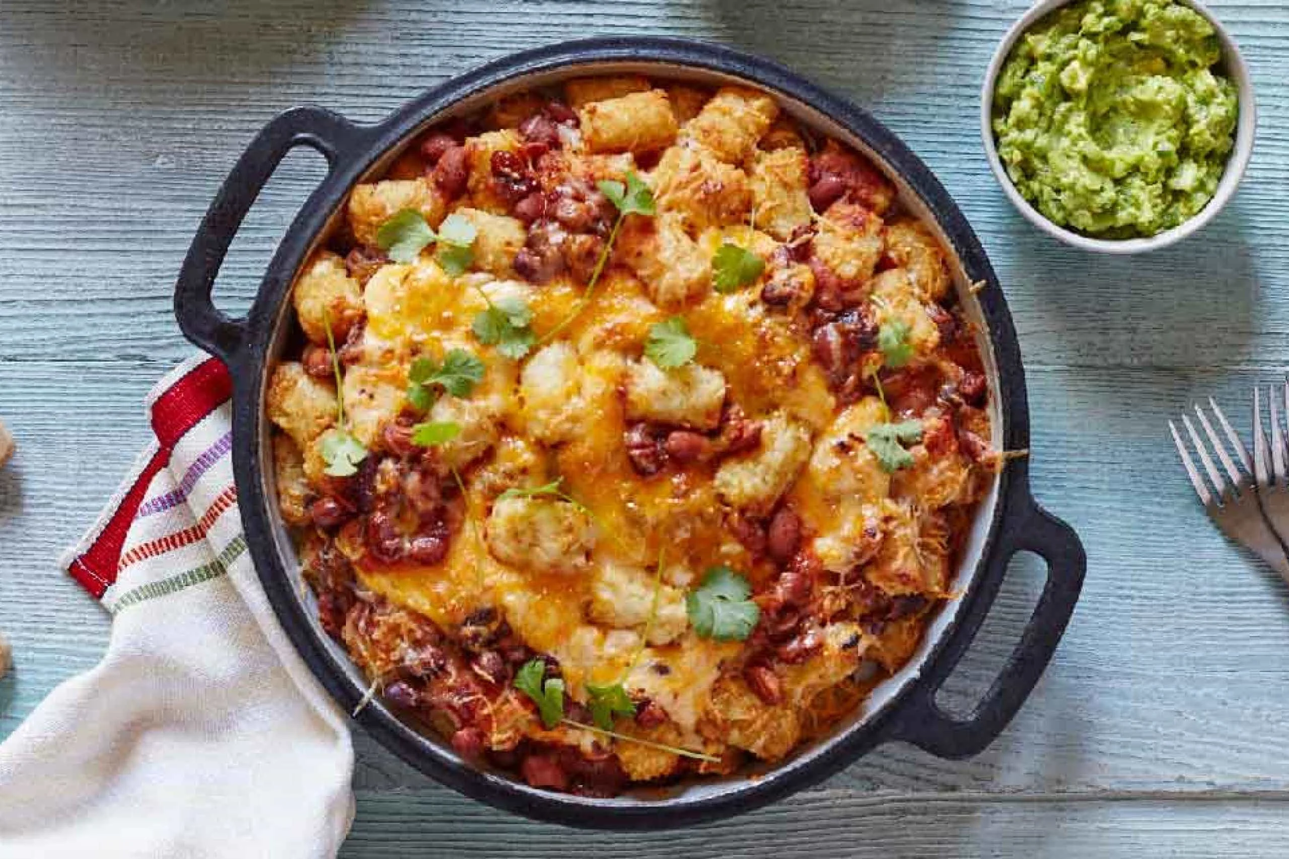 Loaded Bacon Cheddar Ranch Chili Totchos