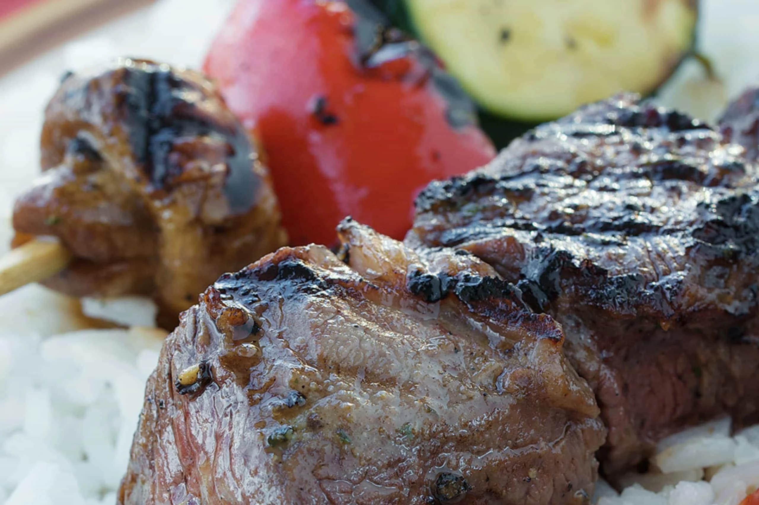 Beef & Vegetable Skewers