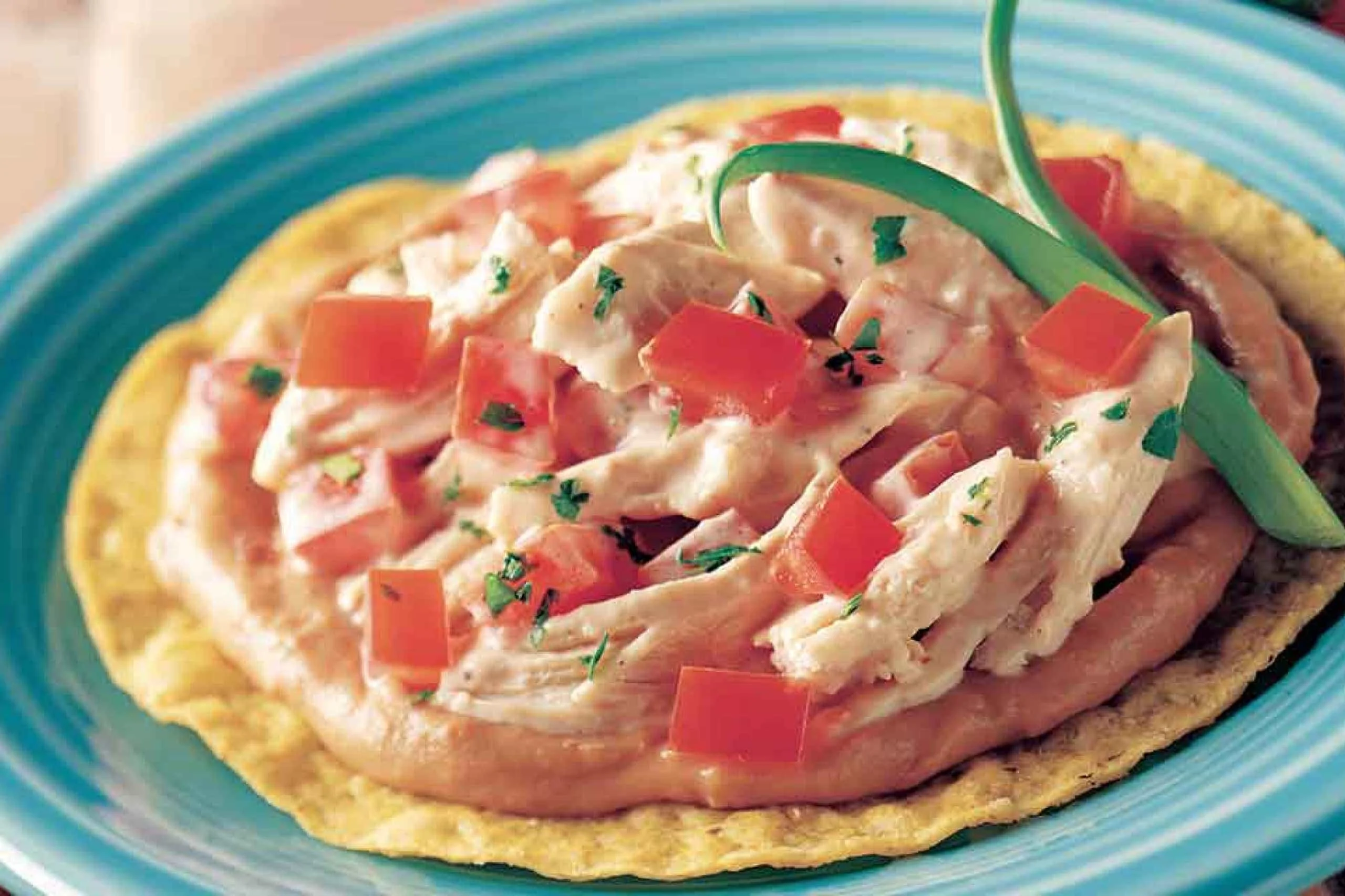 Southwest Chipotle Chicken Tostadas image