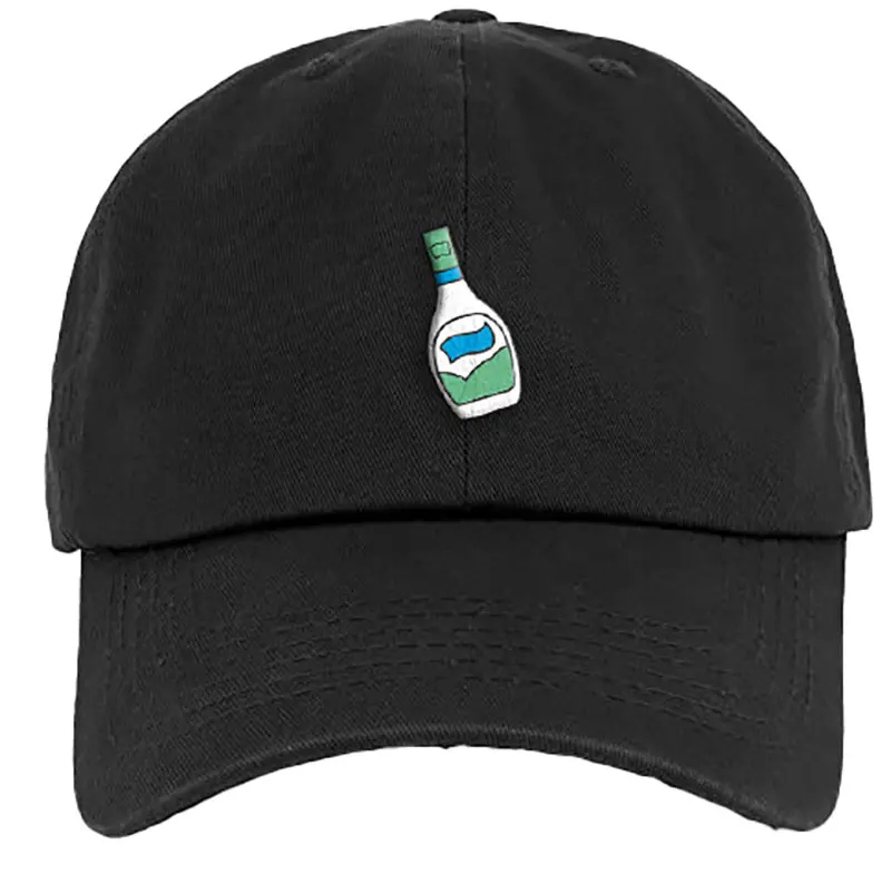 Black baseball cap.